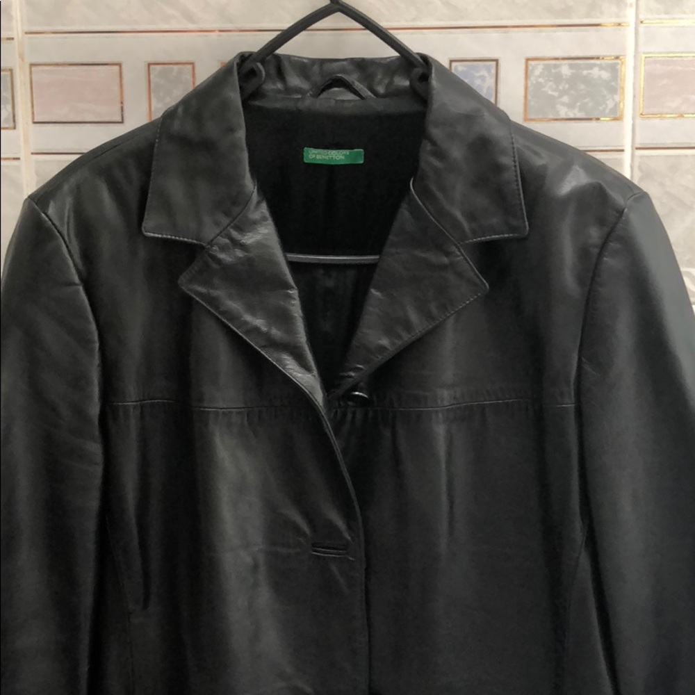 Benetton Genuine Leather Jacket